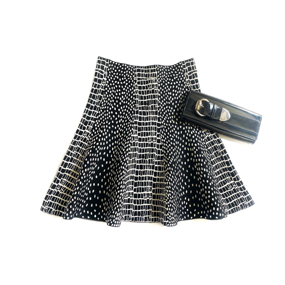 BCBG Skirt Peyton Croc-Jacquard Skirt